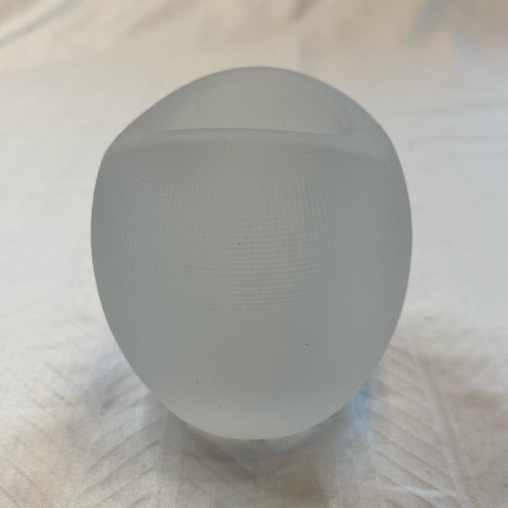 Hollowick frosted tea light candle holder.